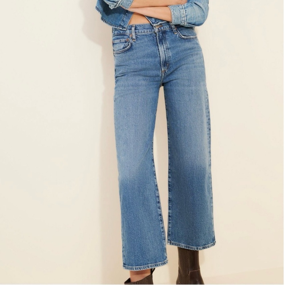 Agolde Harper Crop Wide Straight Leg
Jeans SZ 28